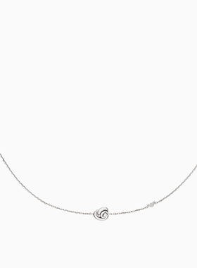 阿玛尼女士立体绳结鹰标细款项链