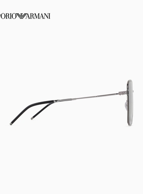 阿玛尼女士方形金属边框太阳眼镜
