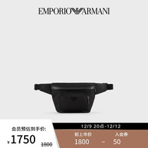 EMPORIO ARMANI Amari Mens minimalist fashion casual Classic LOGO zip closure purse strings