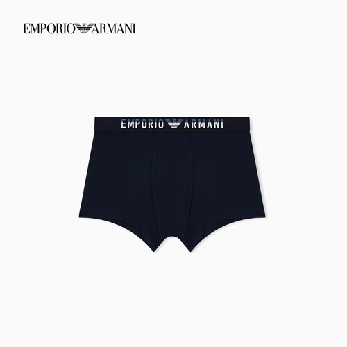 EMPORIO ARMANI/阿玛尼26年春夏新款男士弹力莫代尔平角内裤官方 - 图3