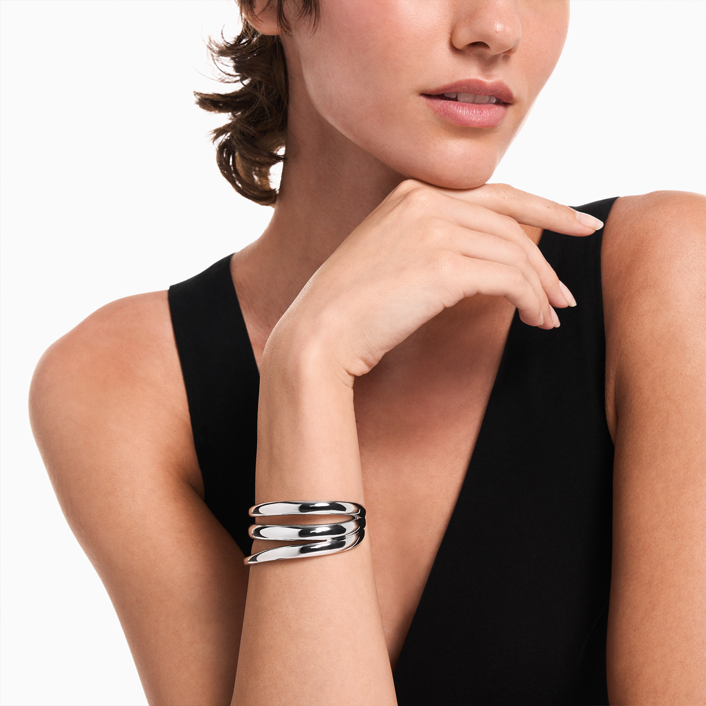 Armani women's wrap bracelet ring earrings