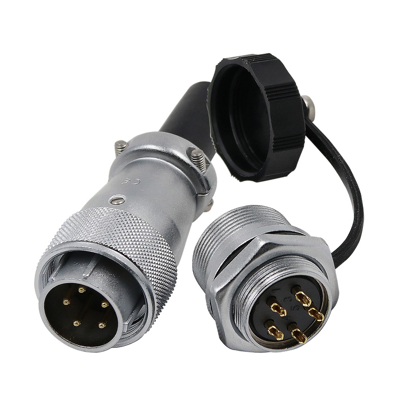 威浦航空插头插座WS20 -2-3-4-5芯6芯7芯9芯12芯TQ/ZM后螺母插座 - 图3