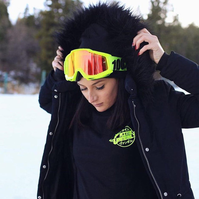 100% goggles with 100% strata coating for fast drop