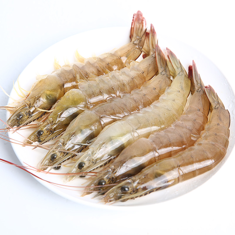 菜帮旗舰店菜帮厄瓜多尔冻白虾海鲜南美对虾冰鲜虾非青岛大虾海虾净重1.4kg1