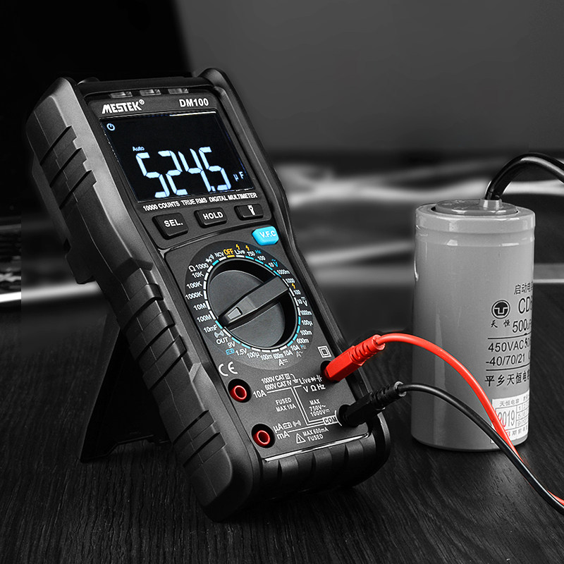 dm100c万用表数字高精度电工电容表 mestek万用表