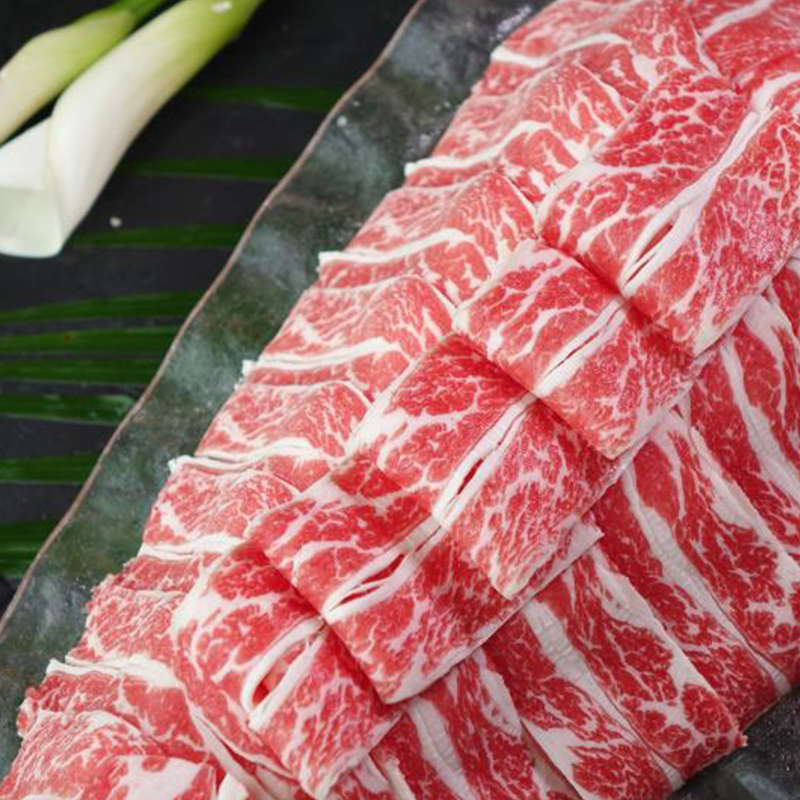 澳门豆捞甄选家用涮牛肉500g新鲜小火锅食材牛肉卷 经典肥牛卷 - 图3