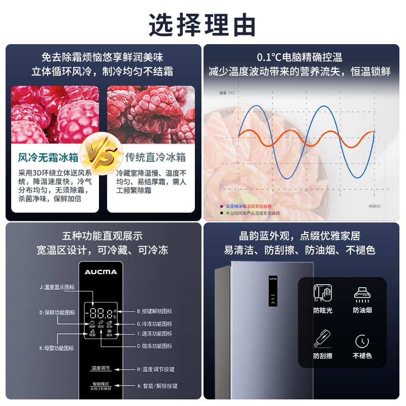 【送蒸锅】澳柯玛bd-151wne 151冰柜 向达电器立式冷柜