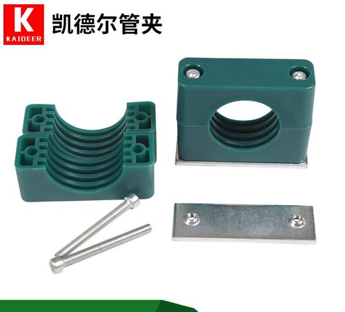 轻型管夹单孔内六角塑料管夹船用液压管夹油管管卡固定夹子6-30mm - 图2