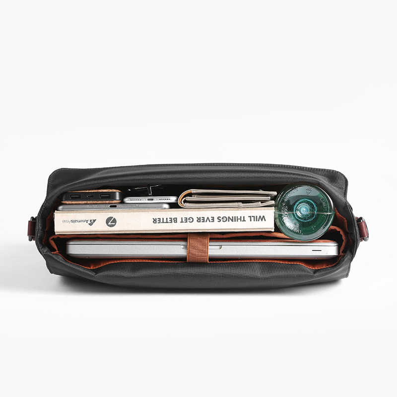 帆布手提包男士横款简约休闲公文包 新番祖天喆男士包袋