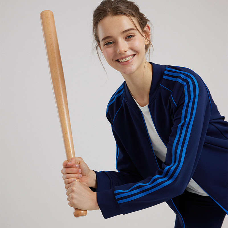 gymna美式复古棒球服宽松休闲开衫学院风速干撞色夹克运动服外套,淘宝优惠券,粉丝福利购,淘宝优惠卷