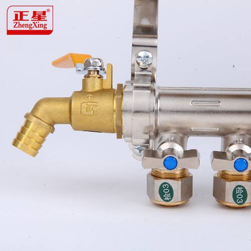 地暖分水器放水阀门热水嘴水龙头暖气片地热1寸泄水排水铜阀DN25 - 图1