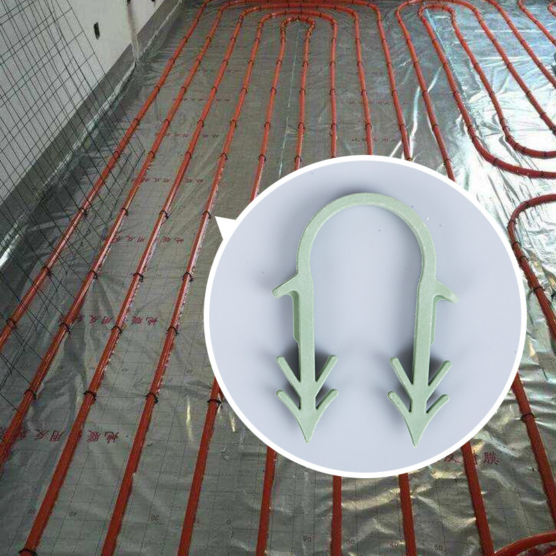地暖管安装材料卡丁卡钉20 25地热管卡固定器4分地暖管卡子刺卡