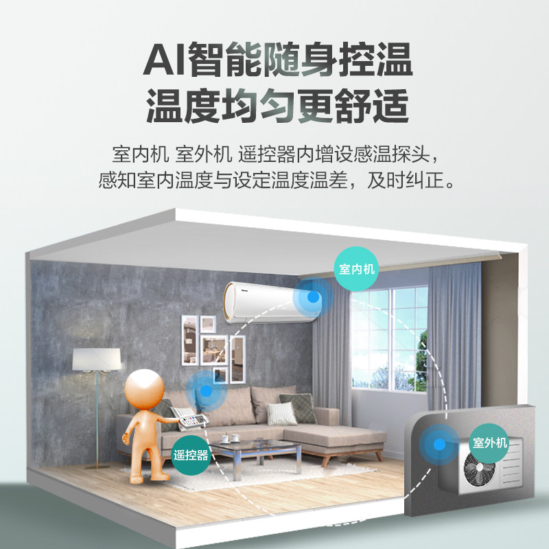 海信1.5 p空调挂机一级能效智能 海信博臣空调