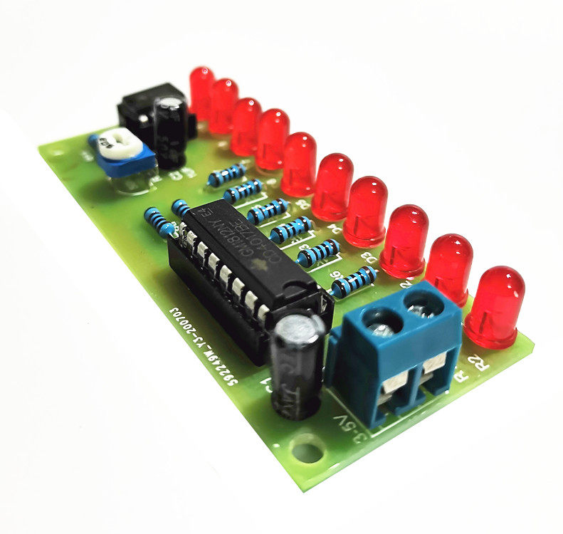 十路流水灯套件 CD4017+NE555 10路LED流水灯闪灯DIY电子制作散件,淘宝优惠券,粉丝福利购,淘宝优惠卷