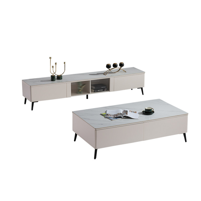 家有品致(JIAYOUPINZHI)现代简约岩板茶几电视柜组合JM007CJ101,淘宝优惠券,粉丝福利购,淘宝优惠卷