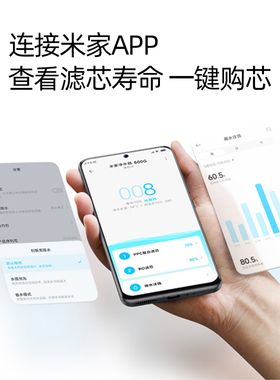 小米净水器滤芯400G600G厨下式家用饮机PP棉过滤RO反渗透原装正品