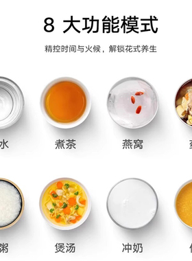 小米米家养生壶S2烧水壶1.5L家用多功能泡茶壶可预约调奶保温