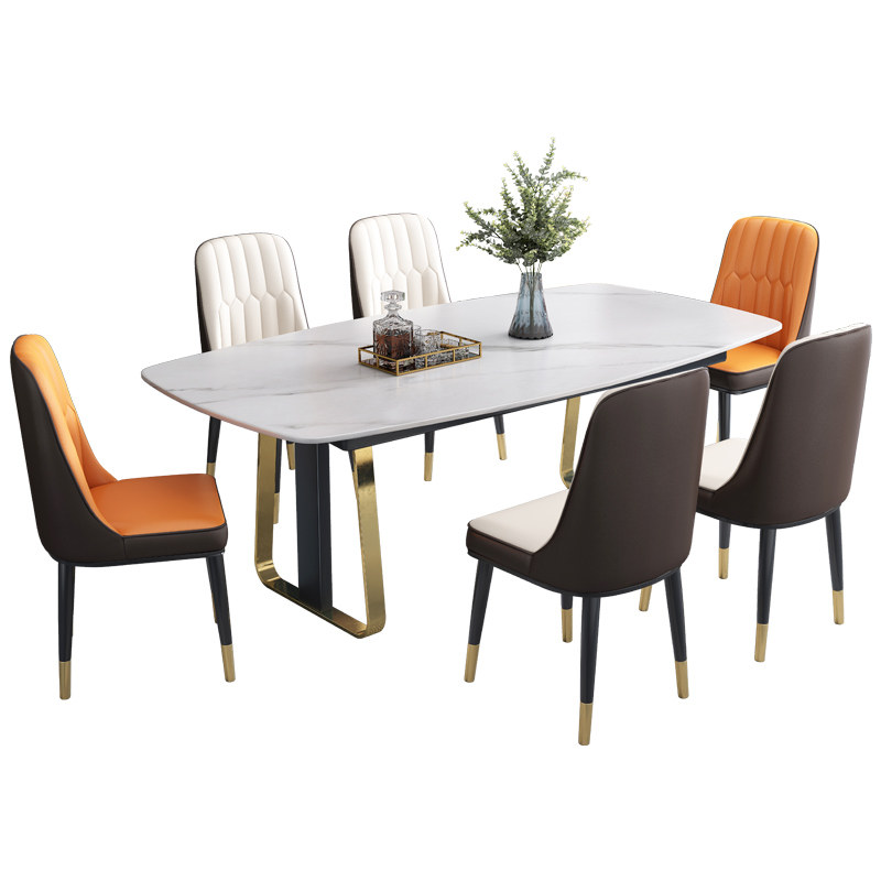 粤礼岩板餐桌椅组合简约家用小户型饭桌餐厅 YLQ3070,淘宝优惠券,粉丝福利购,淘宝优惠卷