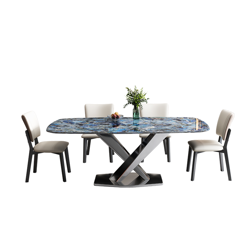 木几898#现代餐厅轻奢超晶石餐桌（高配版叉脚）,淘宝优惠券,粉丝福利购,淘宝优惠卷