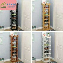 Shoe Cabinet Narrow Mini Small Simple Multilayer Doorway Shoe Cabinet Provincial Space Small Doorway Narrow-shaped shoe rack Sub-containing shelf