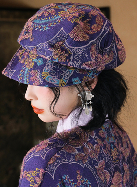 不蔓不枝【生花】报童帽多色复古经典贝雷帽八角画家帽显脸小秋冬