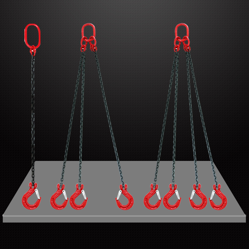 链条吊索具套装定做起重吊钩吊环组合铁链起重吊具吊车吊链-图1