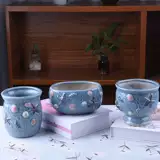 Сочные керамические цветочные горшки с большим калибром.