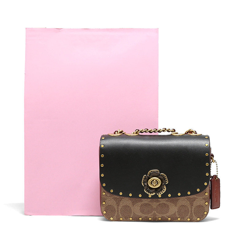 coach专柜新款女士山茶花链条包 Clim海外女士包袋