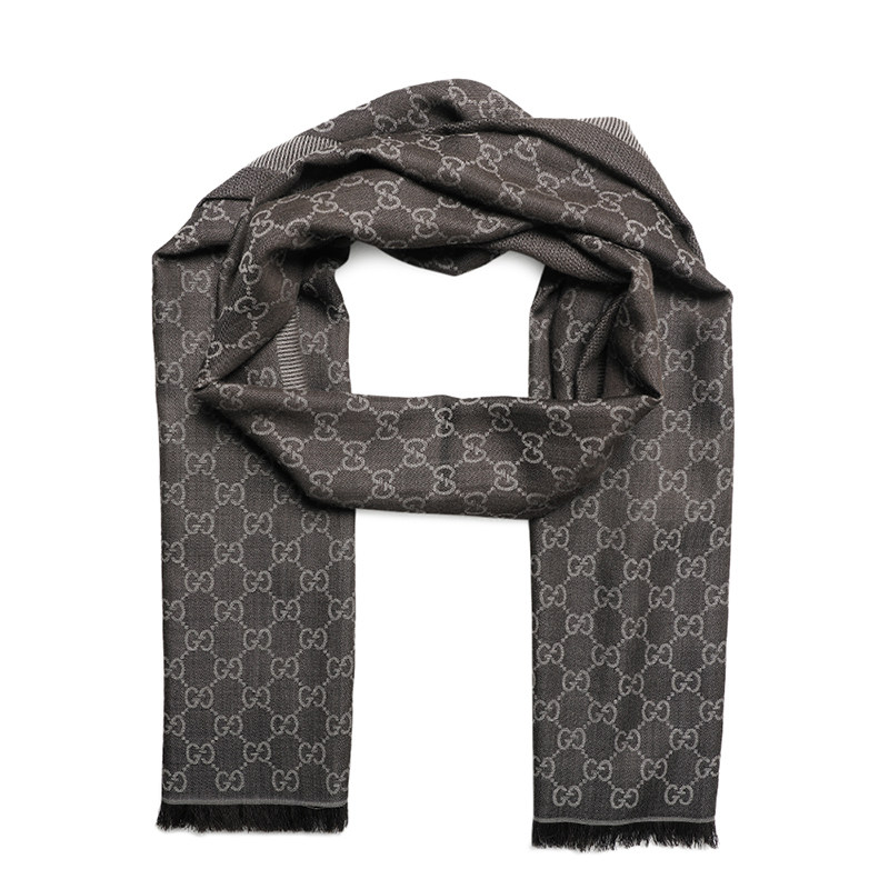 gucci /古驰冬季真丝羊毛双面披肩 Clim海外围巾/丝巾/披肩
