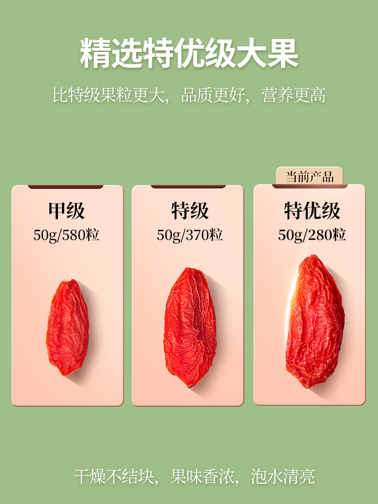 百瑞源宁夏正宗头茬枸杞免洗枸杞茶 百瑞源长庆和枸杞