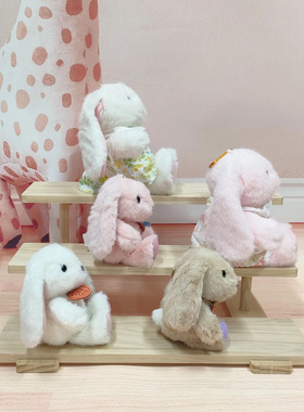 赛特嘟嘟艾吉兔毛绒玩具挂件碎花裙兔子公仔挂饰背包吊饰儿童玩具