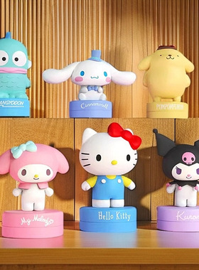 正版三丽鸥家族印章系列盲盒潮玩公仔手办可爱桌面摆件玩偶小礼物