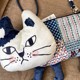 Kusuguru storage bag three-dimensional cat