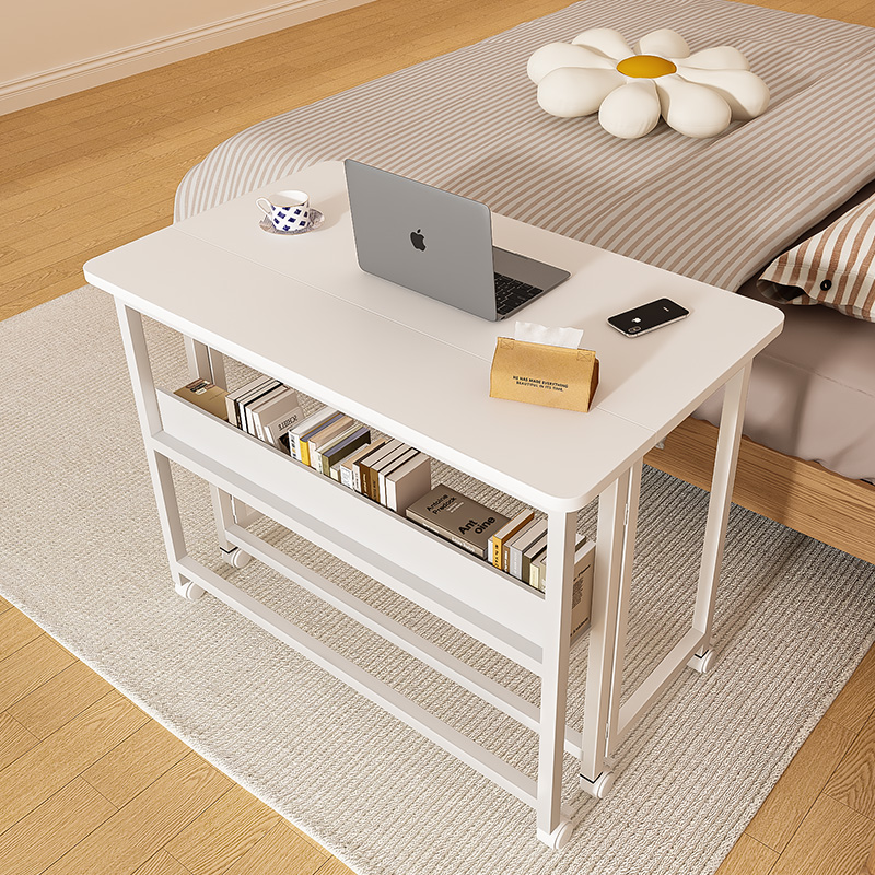 电脑桌卧室家用桌子移动折叠工作台简易书桌学生写字桌台式办公桌 - 图1