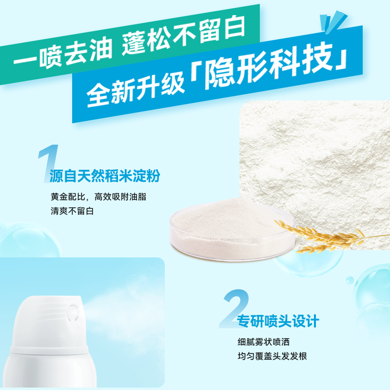 【全新升级】Batiste碧缇丝干发喷雾免洗蓬松头发控油不留白无香 - 图1