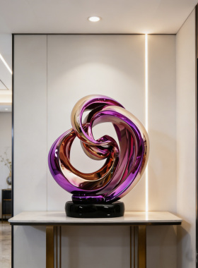 可定制轻奢抽象透明树脂雕塑摆件