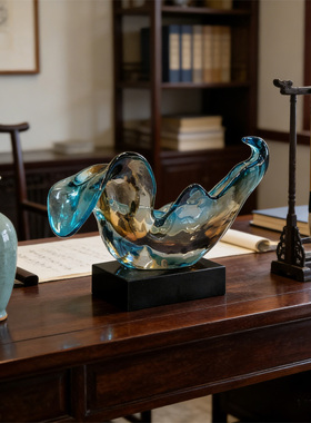 可定制透明树脂抽象雕塑摆件商城