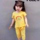 Girls summer suit 0-1-2-4 years old short-sleeved suit cute