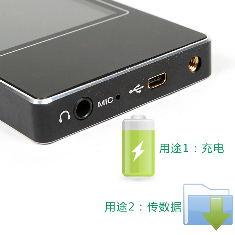 oppomp3数据线mp4充电线s9k随身听音乐下载播放器usb口D29H充电器 - 图0