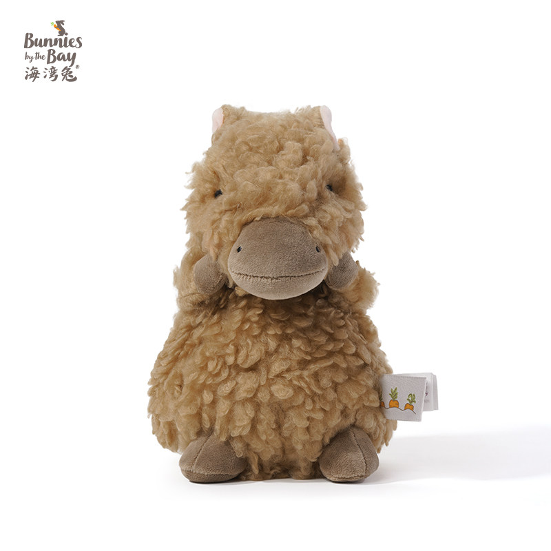 海湾兔Bunnies 卷毛棕色小马毛绒玩偶生肖马公仔萌趣摆件新年礼物,淘宝优惠券,粉丝福利购,淘宝优惠卷