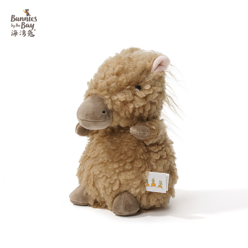 海湾兔Bunnies 卷毛棕色小马毛绒玩偶生肖马公仔萌趣摆件新年礼物,淘宝优惠券,粉丝福利购,淘宝优惠卷