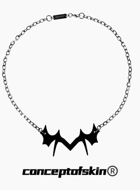 conceptofskin肌理概念 跳跃因子高街配饰小众无性别锁骨项链