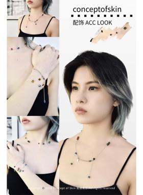 conceptofskin肌理概念 极速地壳系列高街配饰手作设计｜原石项链