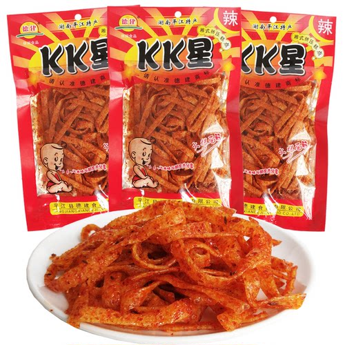 德建KK星超辣辣条辣丝80后90后绝辣变态辣零食湖南麻辣小吃大包装 - 图3