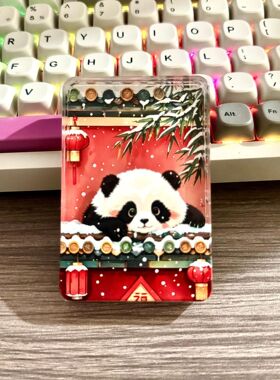 冰箱贴文创北京故宫天坛瑞雪飘雪流沙亚克力磁吸冰箱贴旅游纪念