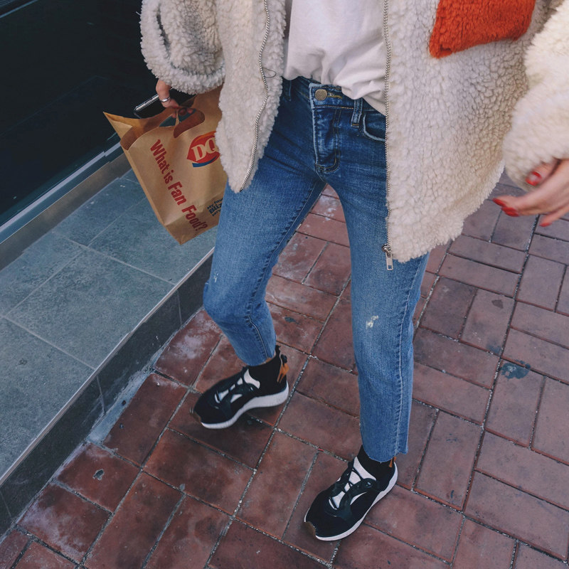 宽松韩版学生bf直筒裤春季牛仔裤 佩艳牛仔裤