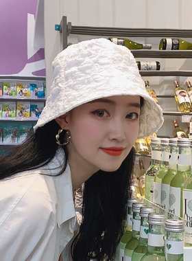 网红春夏同款显脸小防晒渔夫帽