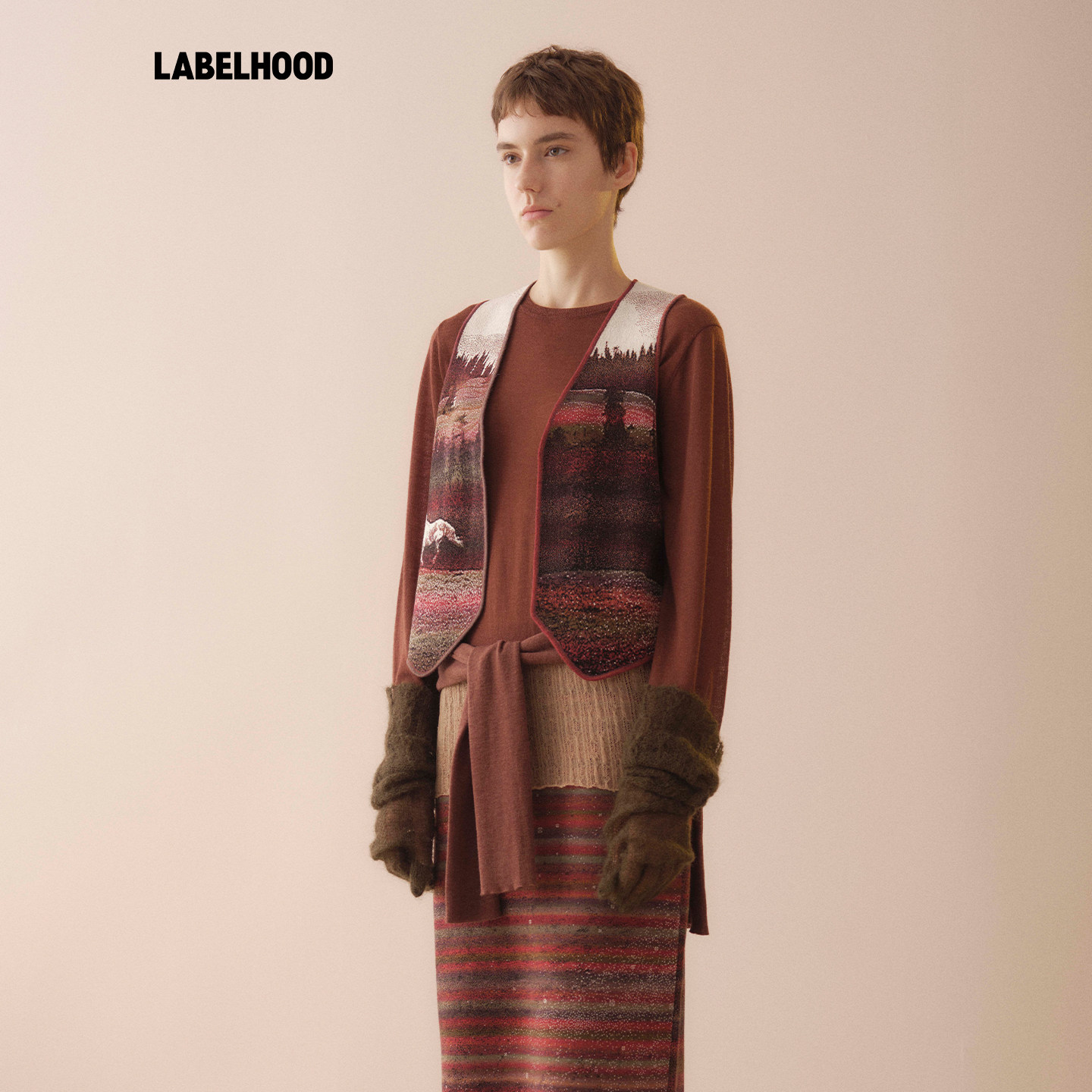 【SWAYING】蕾虎潮流精品提花羊毛马甲2026早春新款女装上衣,淘宝优惠券,粉丝福利购,淘宝优惠卷