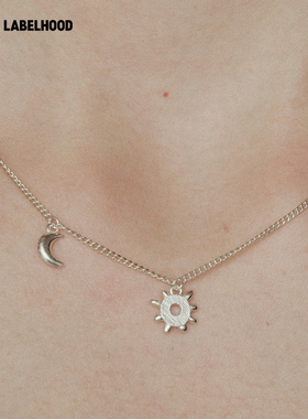 SALEEPEPE纯银日月葫芦吊坠项链