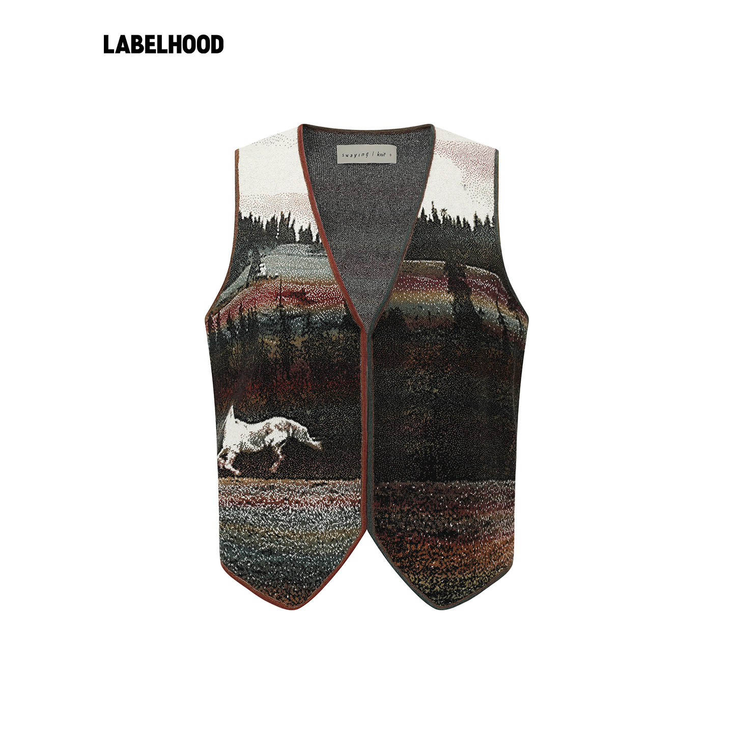 【SWAYING】蕾虎潮流精品提花羊毛马甲2026早春新款女装上衣,淘宝优惠券,粉丝福利购,淘宝优惠卷